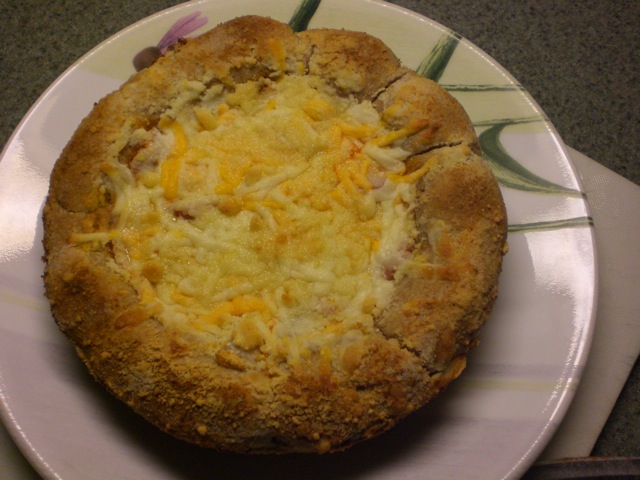 on plate